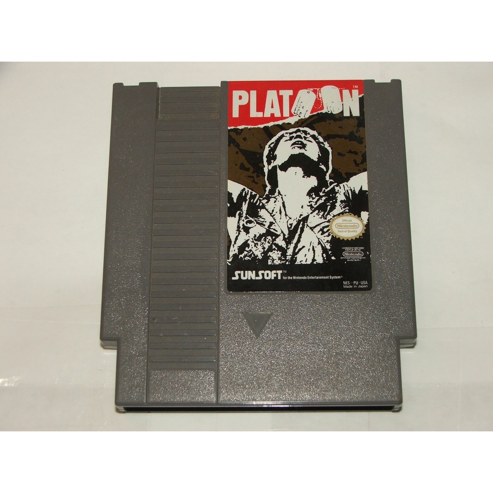 PLATOON (Nintendo Entertainment System, 1988) NES GAME BASED OFF PLATOON MOVIE